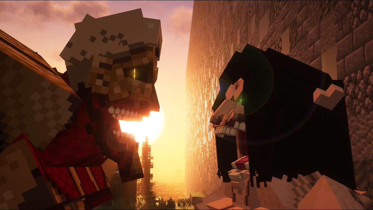 The Armored Titan in Shingeki no Craft