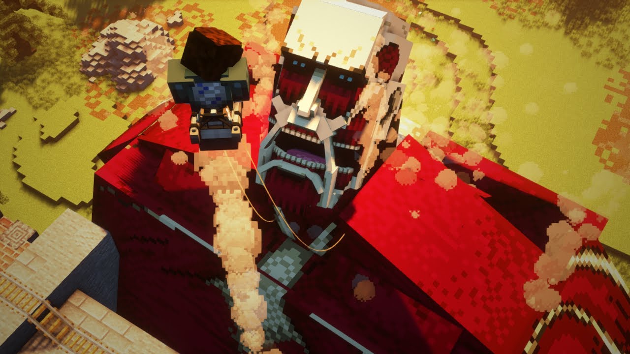 The Colossal Titan in Shingeki no Craft